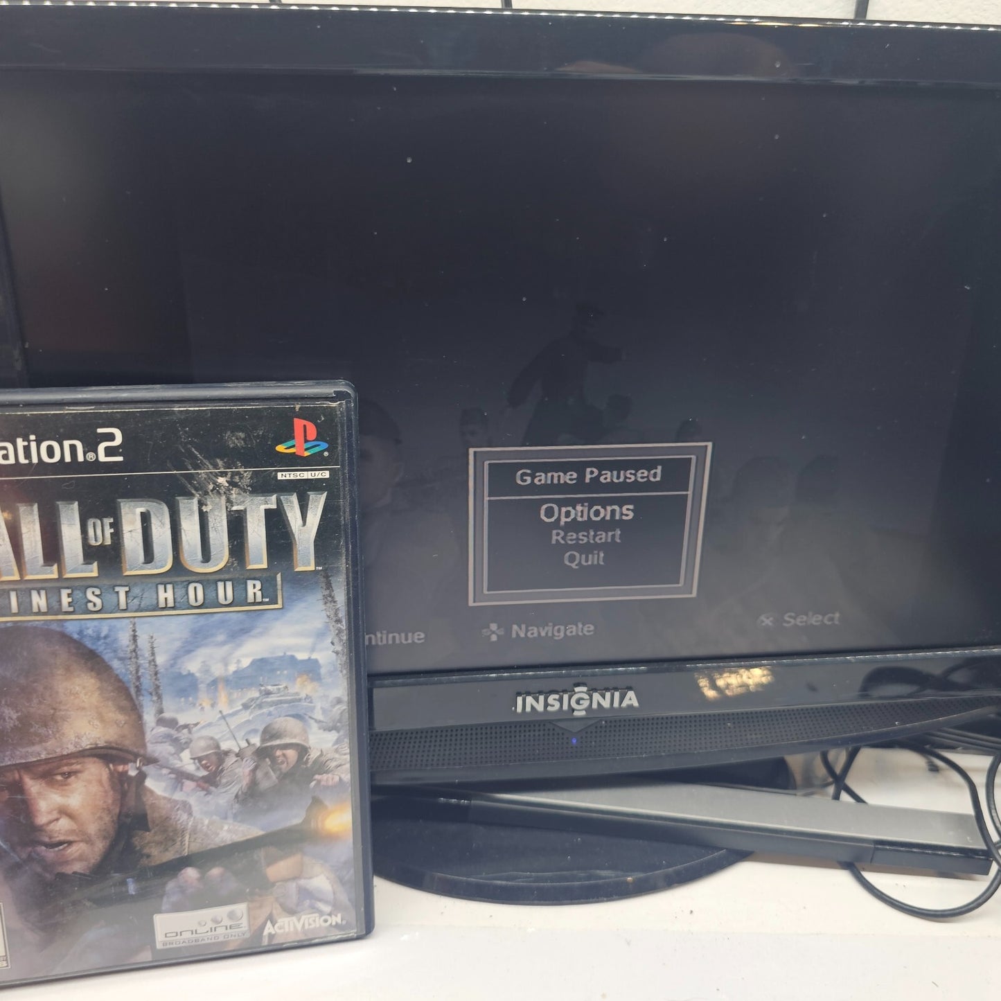 Call of Duty: Finest Hour (Sony PlayStation 2, 2004) Game Case Manual - Tested