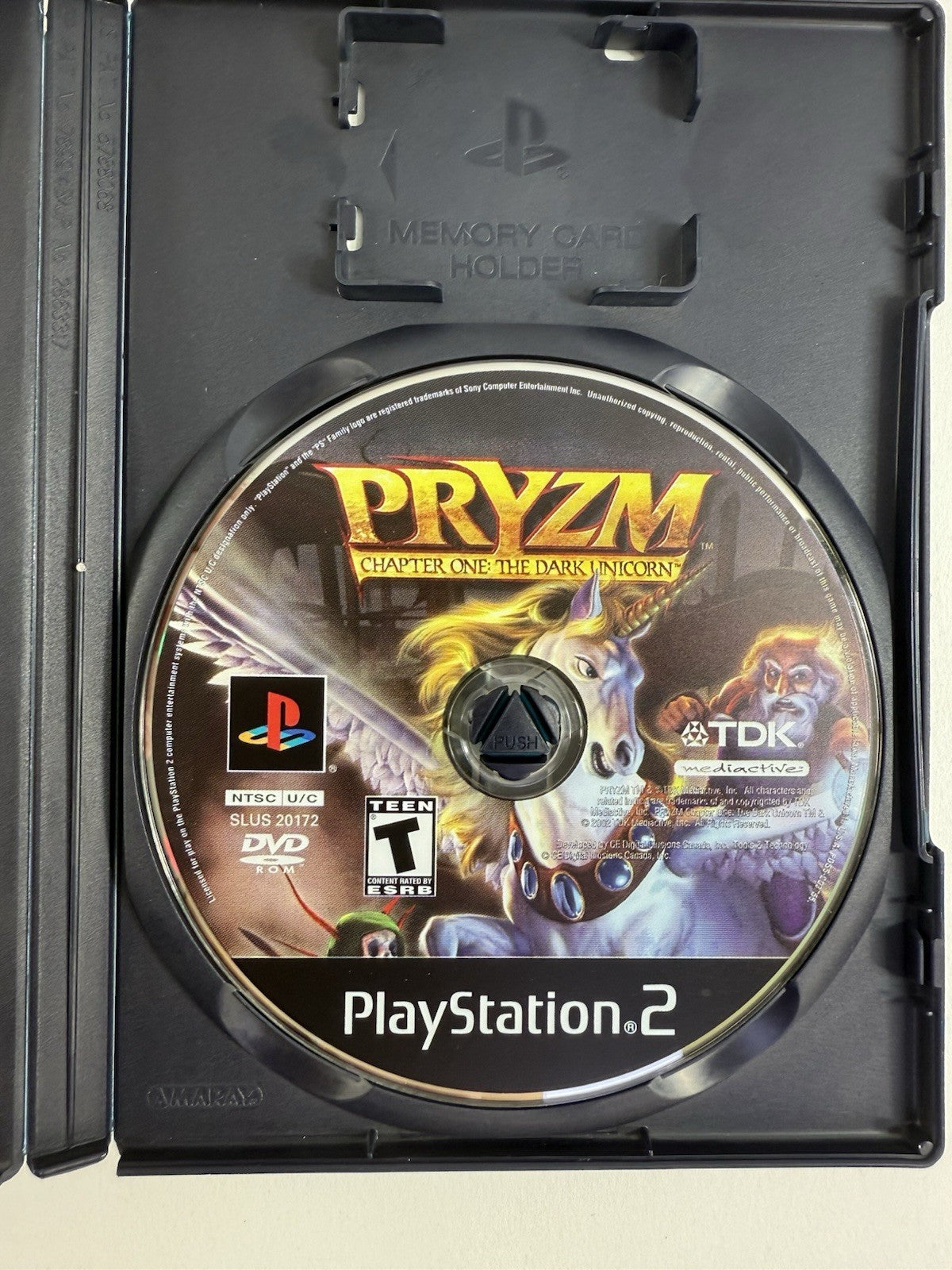 PRYZM Chapter One: The Dark Unicorn (Sony PlayStation 2, 2002) Game Case Manual