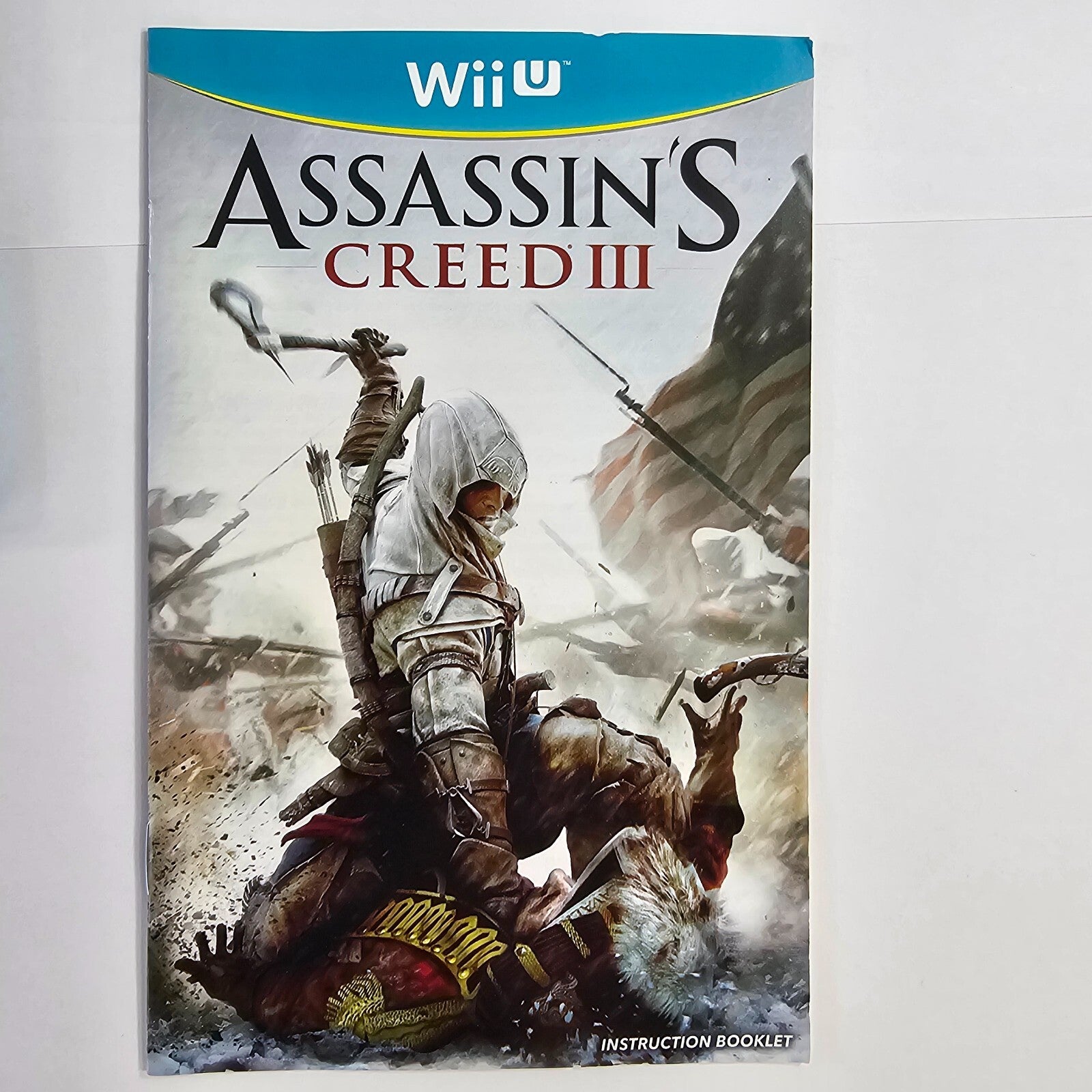 Assassin's Creed III (Nintendo Wii U, 2012) Game Case Manual - Tested