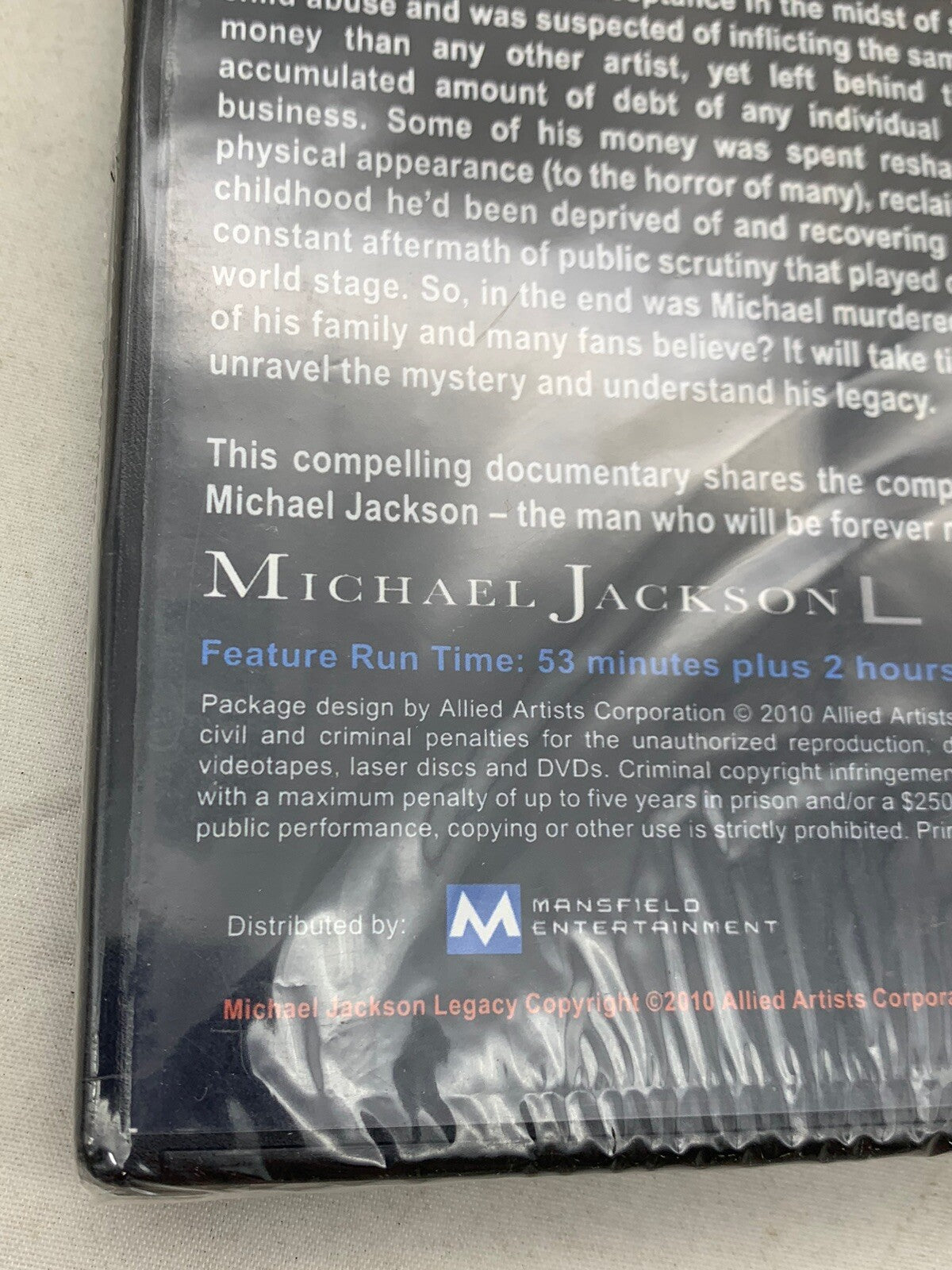 Michael Jackson Legacy: Special Edition (DVD, 2010) New, Factory Sealed