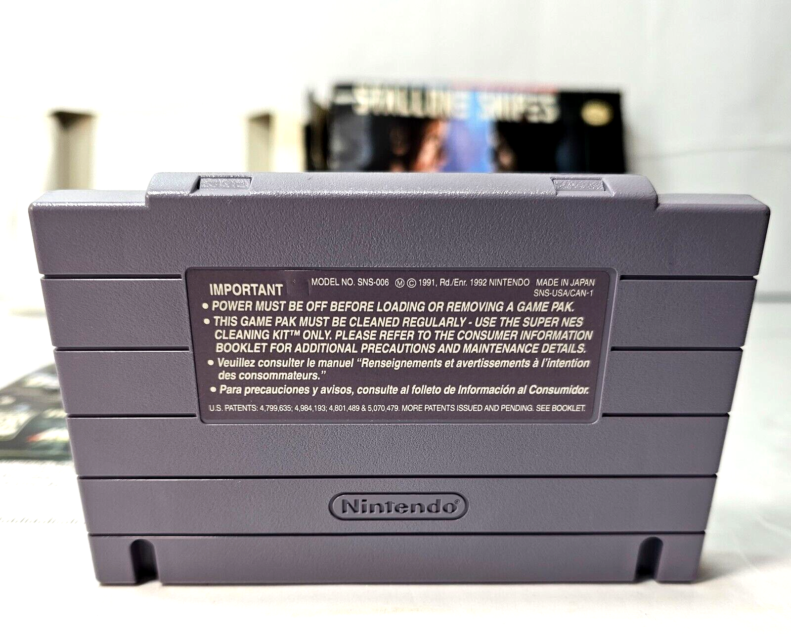 Demolition Man (Nintendo SNES, 1995) Game Box Manual Inserts Poster Registration