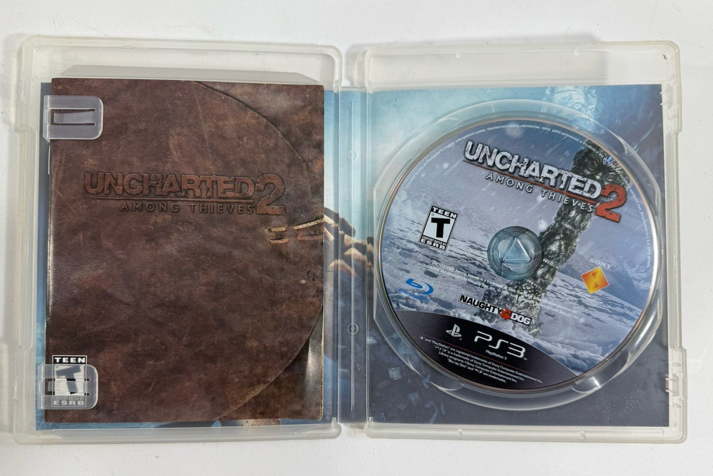 Uncharted 2: Among Thieves (PlayStation 3, 2009) Game Case Manual Registration