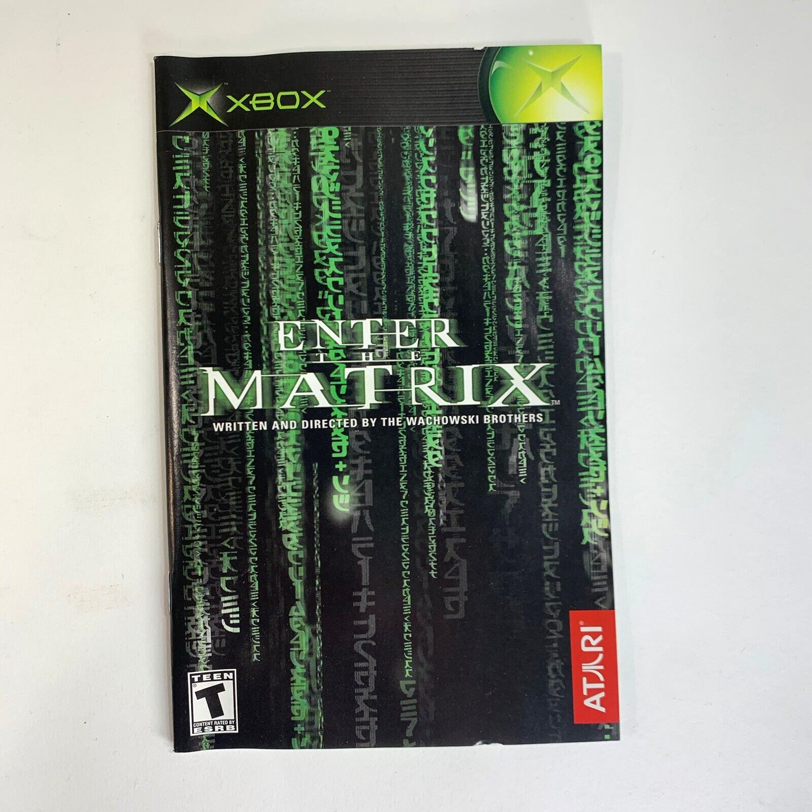 Enter the Matrix (Microsoft Xbox, 2003) Game Case Manual - Tested and Working