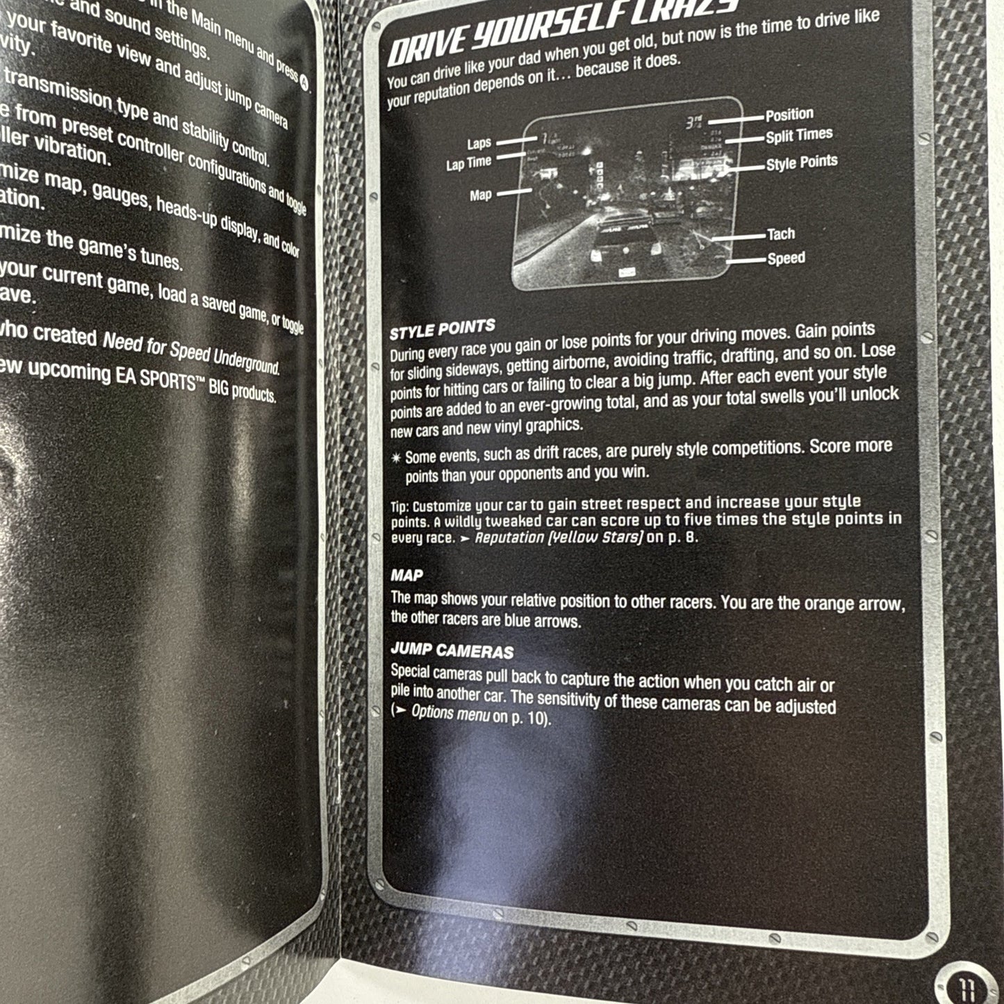Need for Speed: Underground (Microsoft Xbox, 2003) Game Case Manual Registration