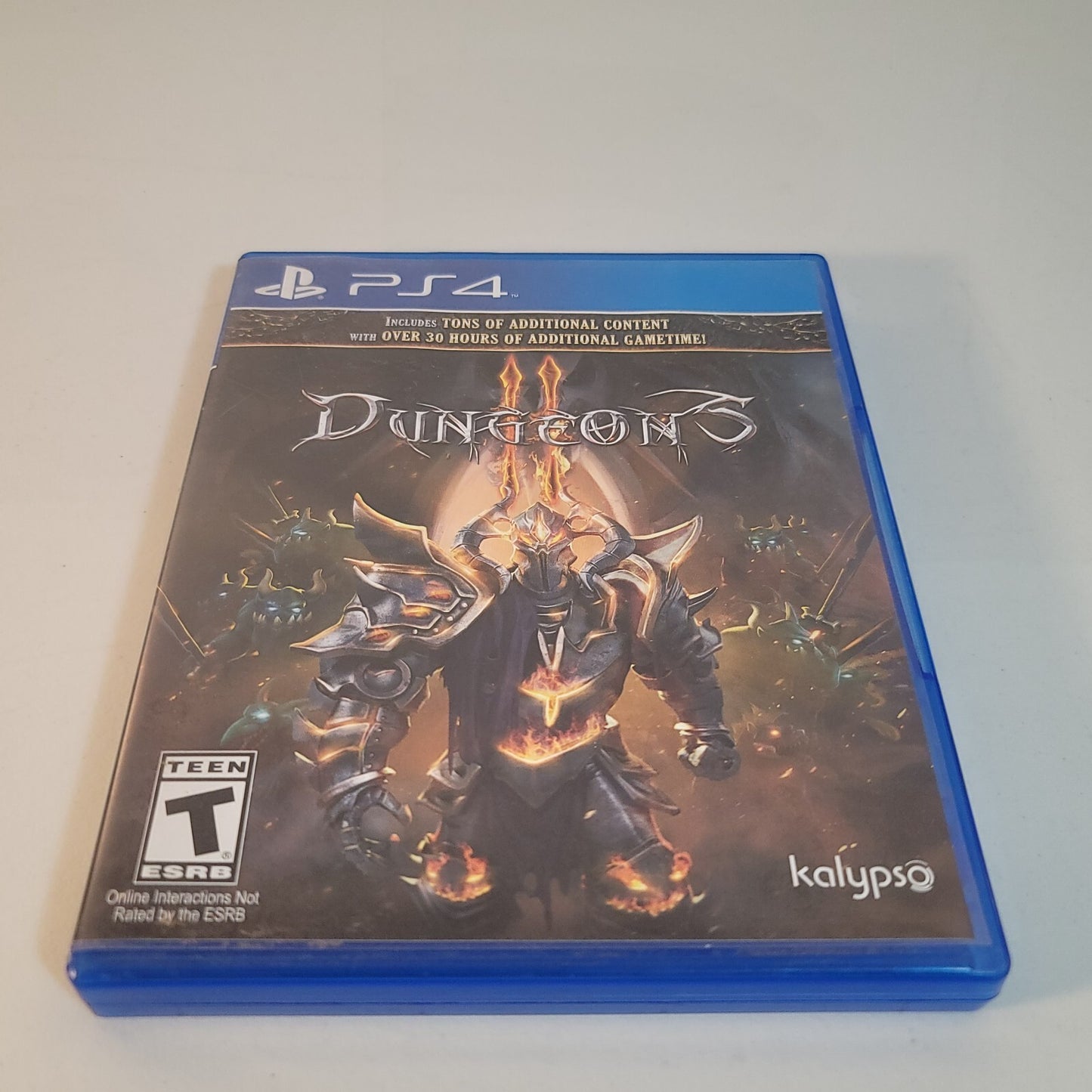 Dungeons II (Sony PlayStation 4, 2016) Game Case Manual CIB