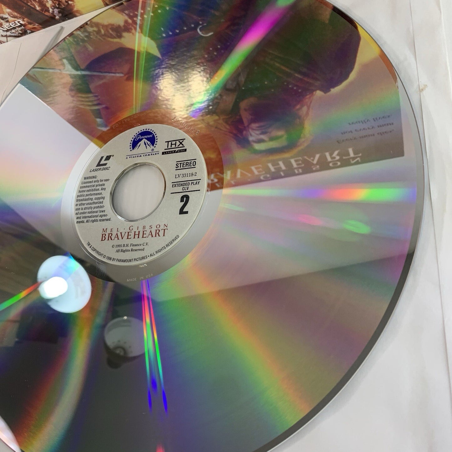 Braveheart (Widescreen Laserdisc CLV, 1995) Tested and Working