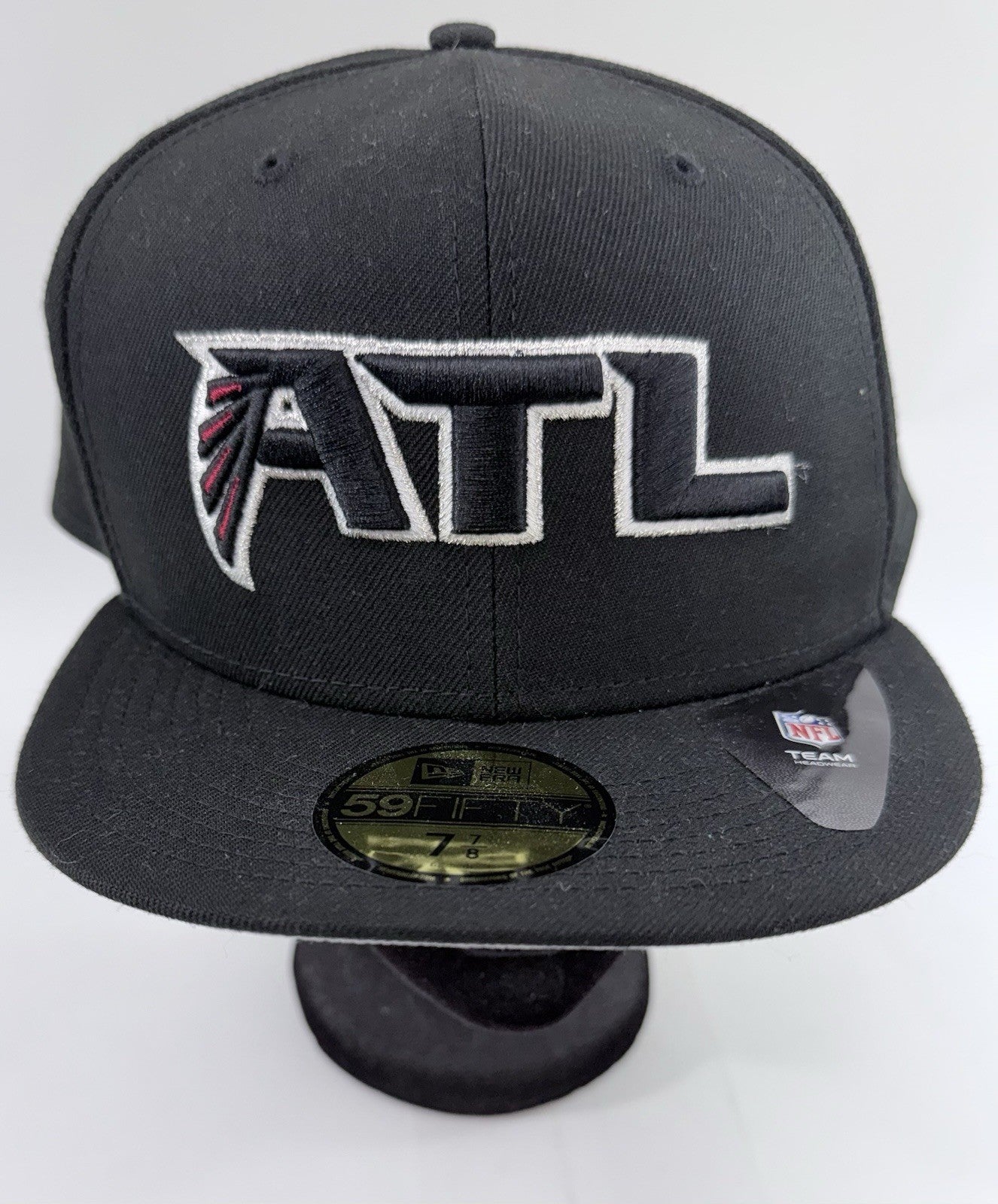 Men's Atlanta Falcons New Era 59Fifty 7 7/8 Black Fitted Hat - New
