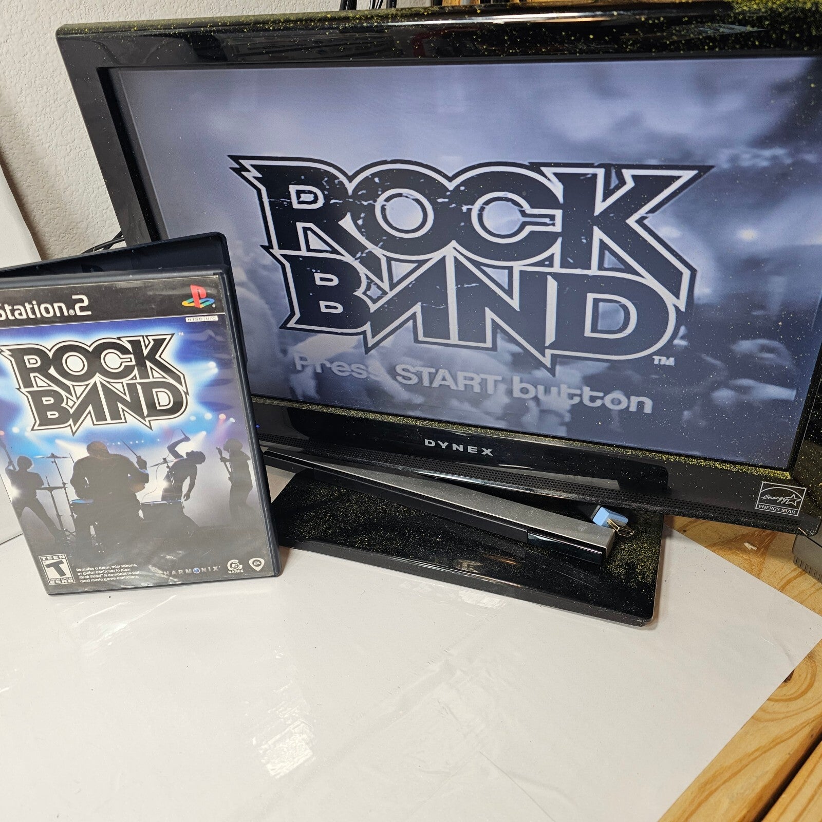 Rock Band Game (PlayStation 2, ) Game Case Manual CIB