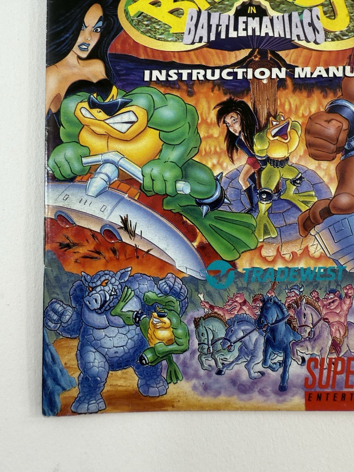 Battletoads in Battlemaniacs (Super Nintendo SNES, 1993) Instructional Manual