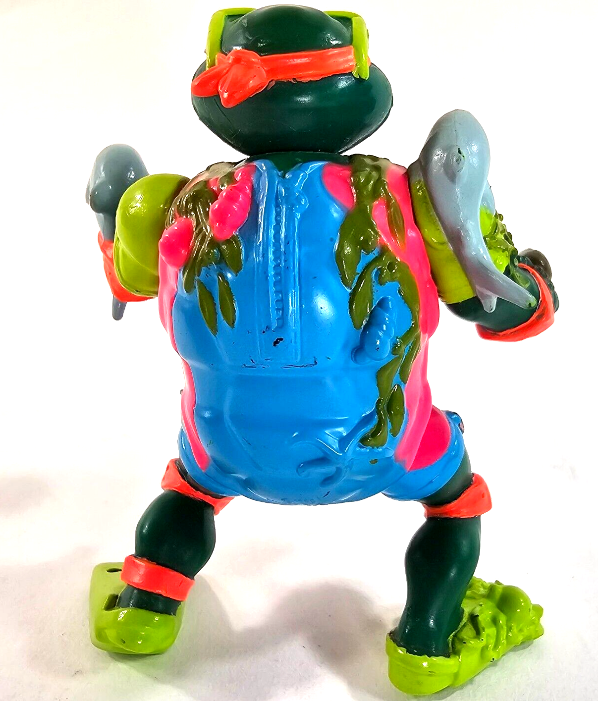 Playmates 1990 Teenage Mutant Ninja Turtles Mike the Sewer Surfer Action Figure