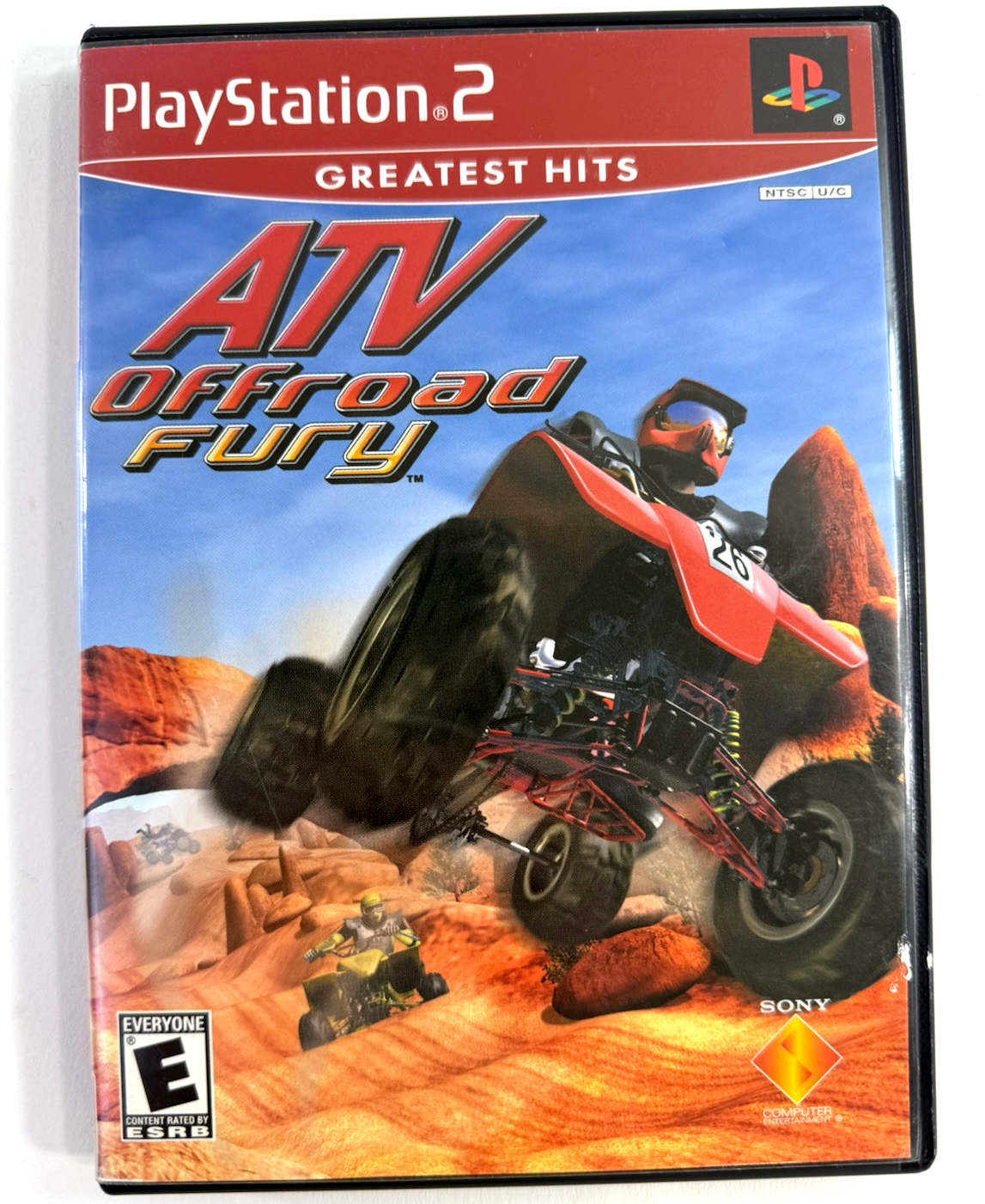ATV Offroad Fury (Sony PlayStation 2, 2001) Game and Case - Tested and Working