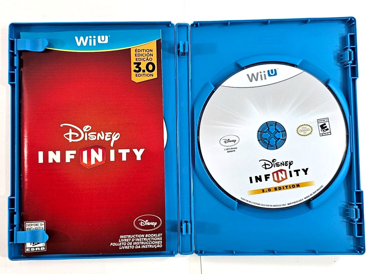 Disney Infinity: 3.0 Edition (Nintendo Wii U, 2015) Game Case Manual - Tested