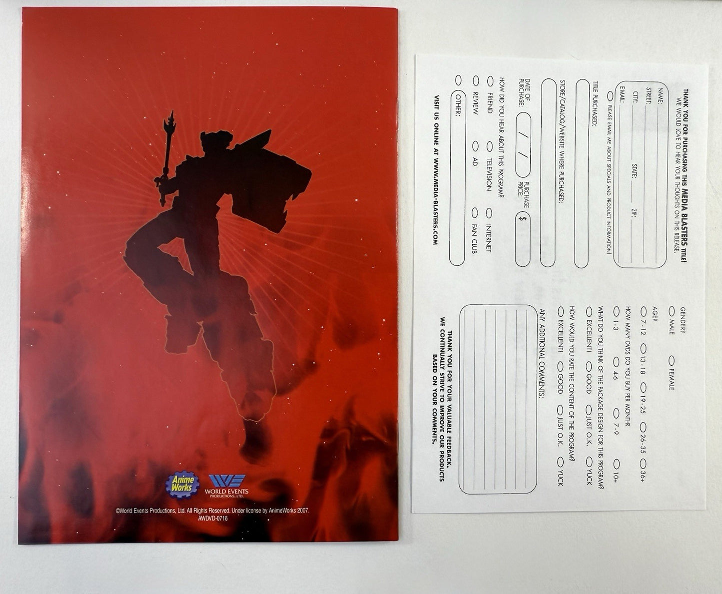 Voltron Defender of the Universe: Collection Four - Red Lion (DVD, 2007)