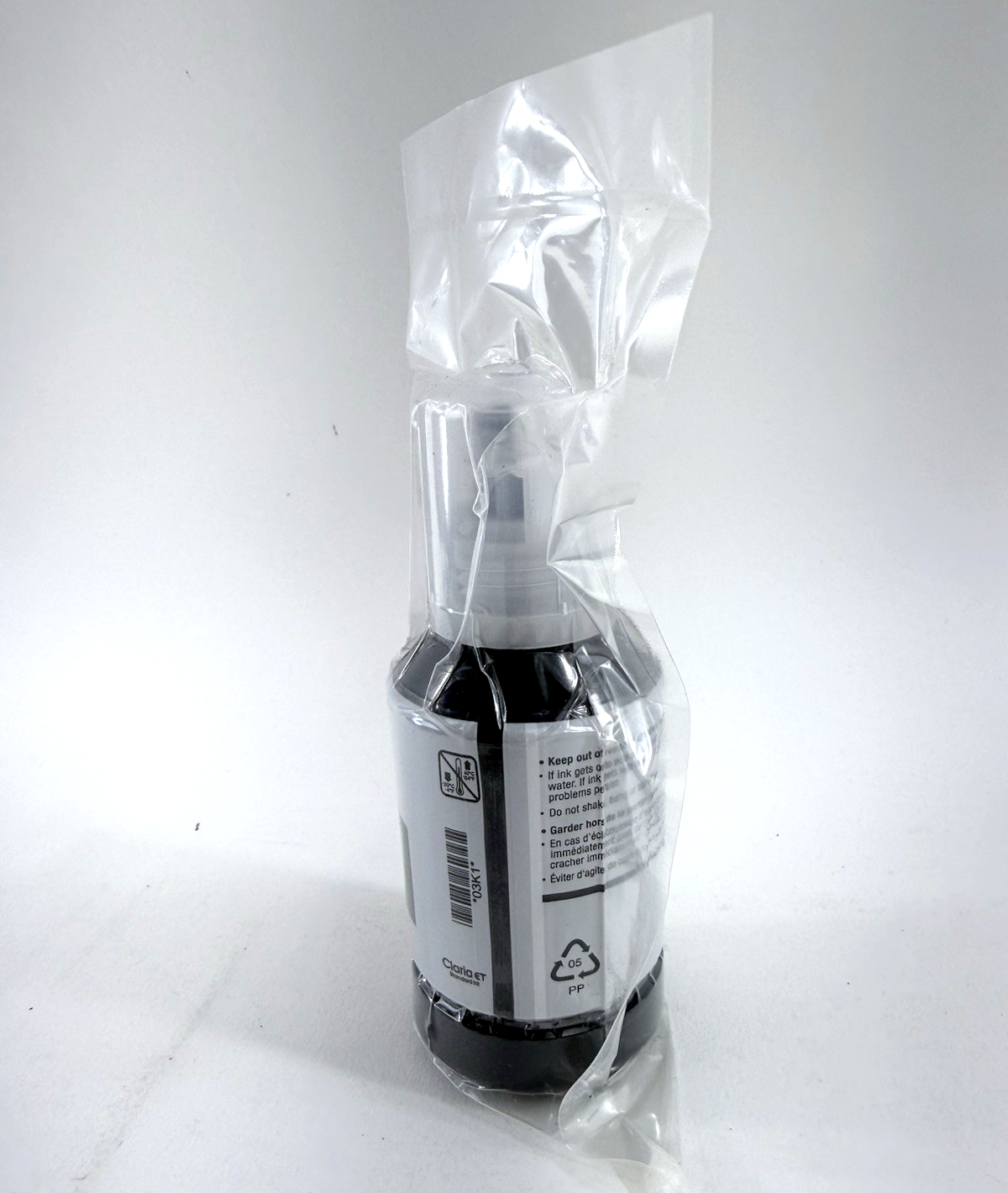Epson 502 Black Pigment Ink Bottle 127ml EcoTank T502 Refill - New, Sealed
