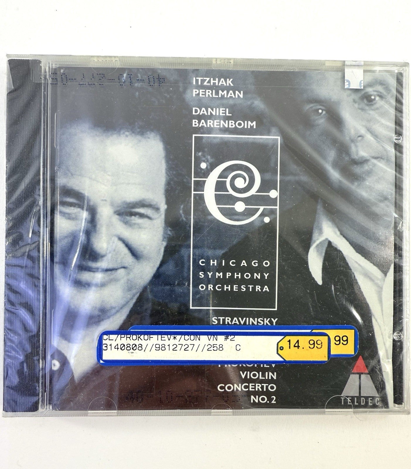 Itzhak Perlman - Stravinsky & Prokofiev Violin Concertos (Teldec CD, 1997) New