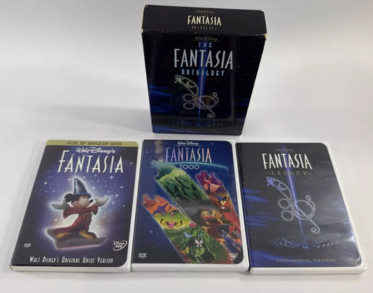 Fantasia Anthology (DVD, 2000, 3-Disc Set) Tested And Working
