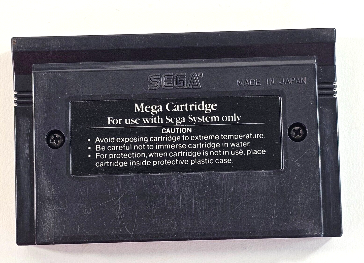 After Burner (Sega Master System, 1988) Game Case Manual Poster - Tested