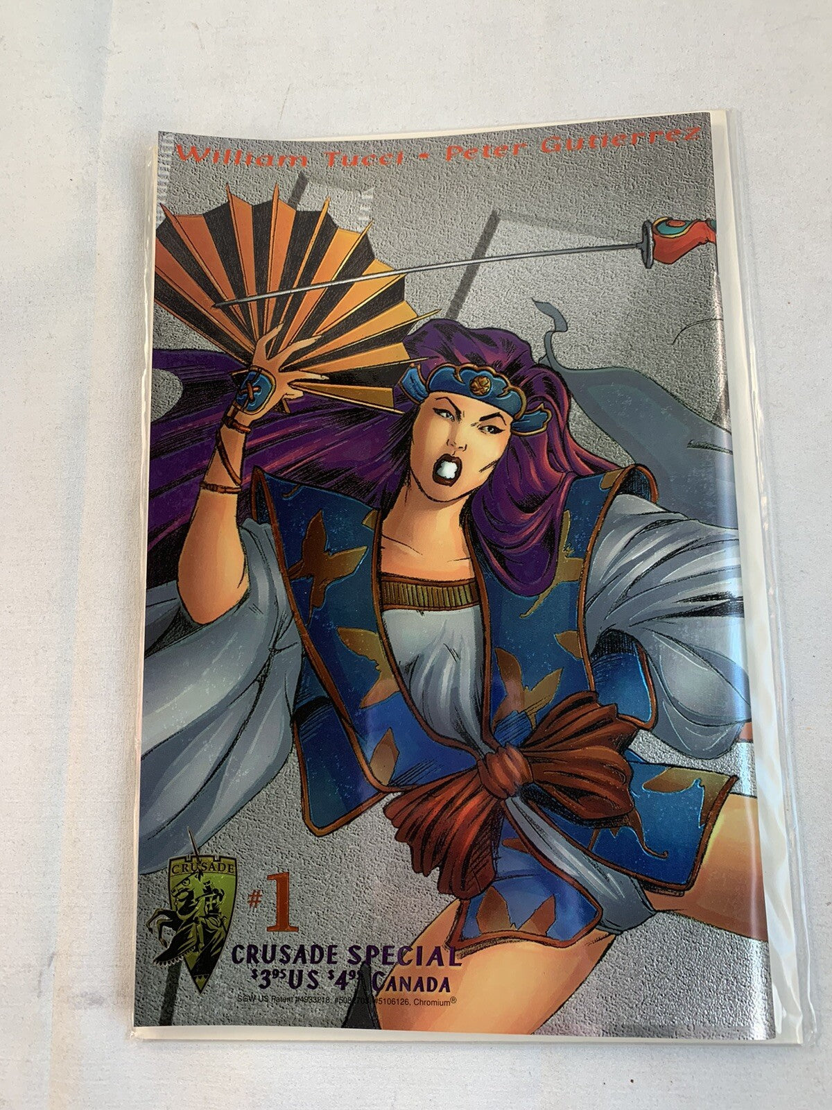 Shi Vs. Tomoe #1  Crusade Comics 1996 VF Chromium Cover