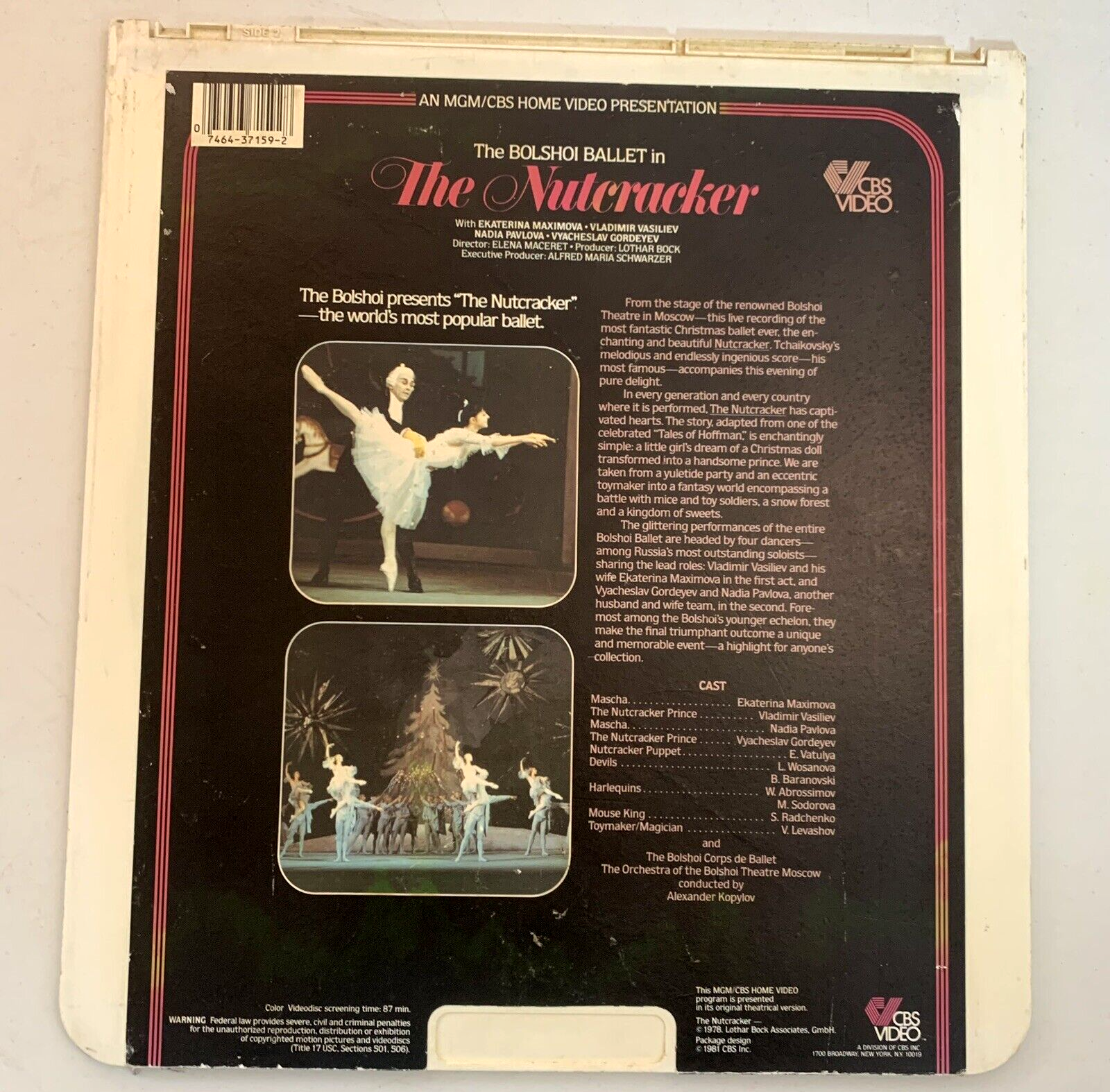 The Bad News Bears (RCA SelectaVision VideoDiscs) Muppet Movie/Nutcracker/Bears