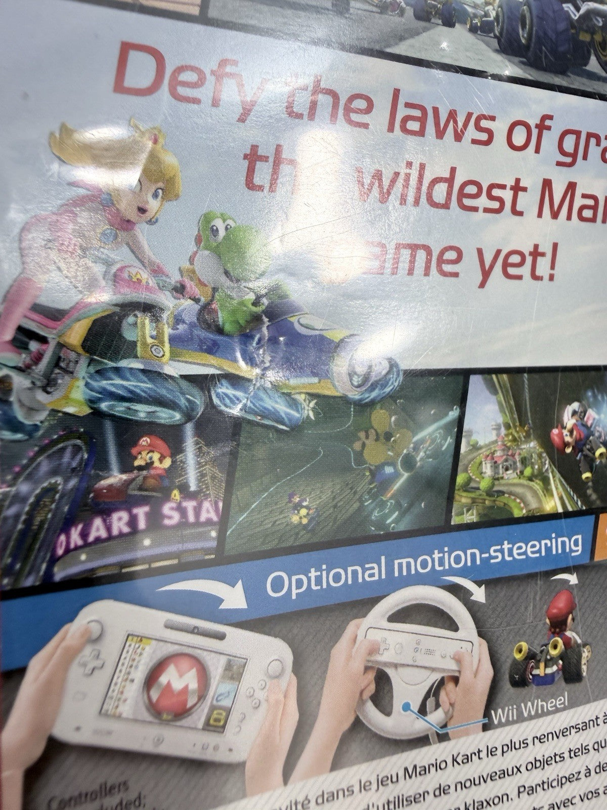 Mario Kart 8 (Nintendo Wii U, 2014) Game Case Manual Insert - Tested and Working