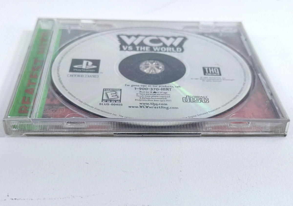 WCW vs. The World (Sony PlayStation 1, 1997) Game and Case - Tested and Working