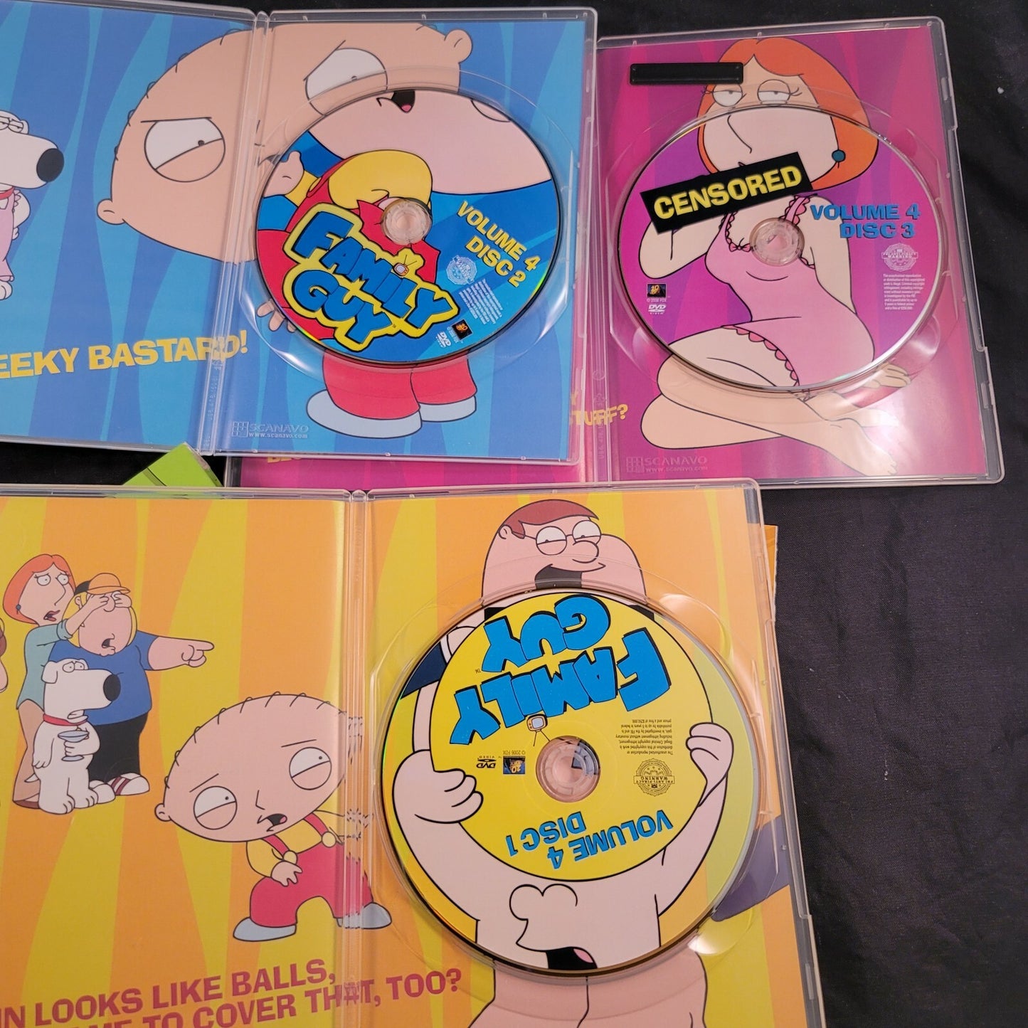 Family Guy Volume 3 (Seth McFarlane bundle) Volume 4/Cavalcade of Cartoon Comedy