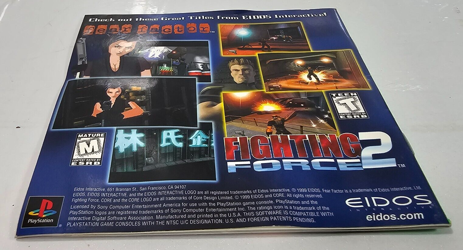 Tomb Raider 2 Greatest Hits (PlayStation 1, 1997) Game Case Manual Registration