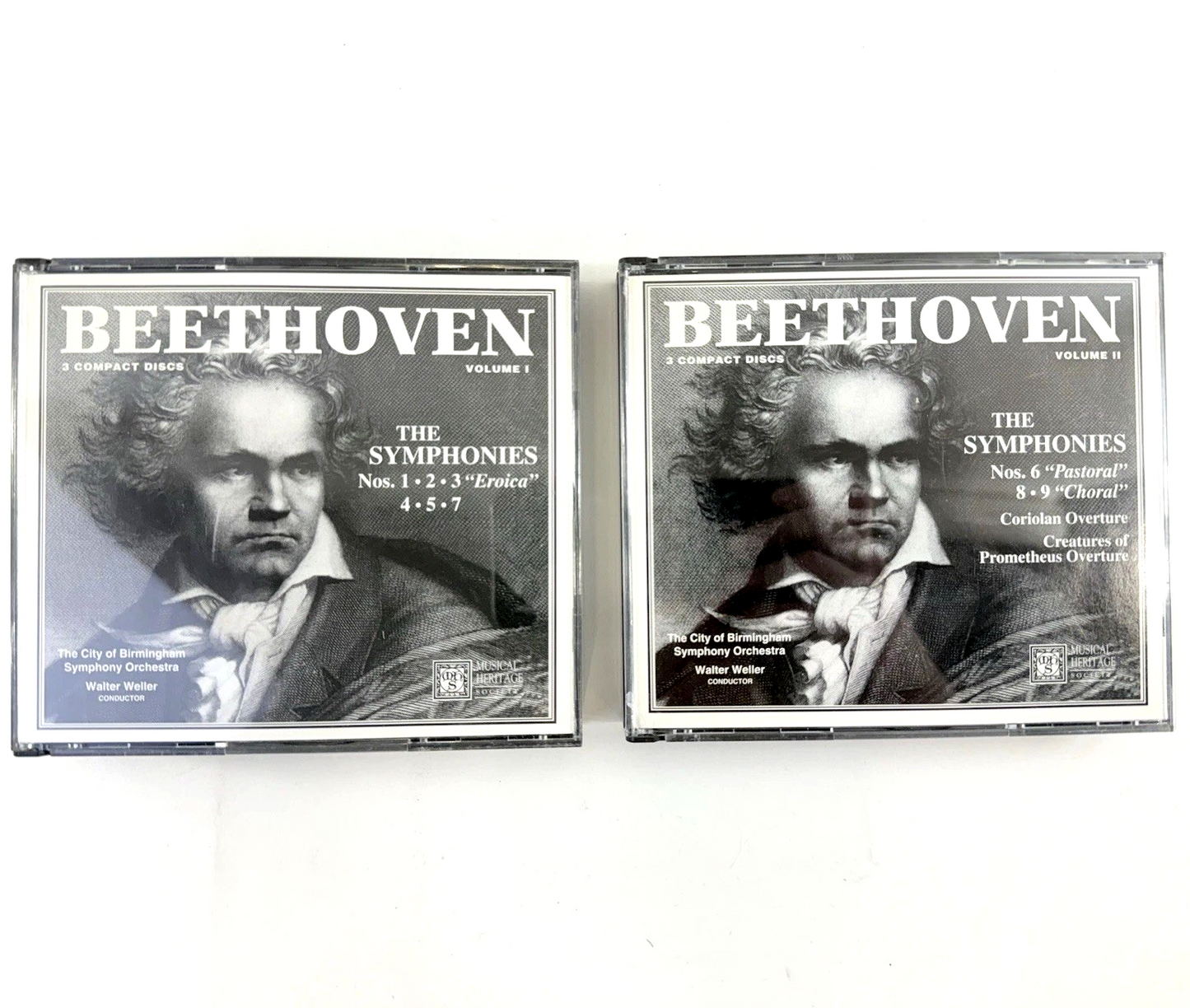 Beethoven: The Complete Symphonies Vol. 1 & 2 Musical Heritage Society Set