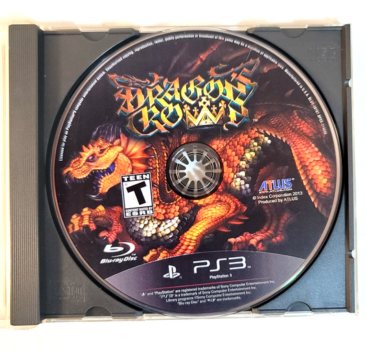 Dragon's Crown (Sony PlayStation 3, 2013) Disc Only - Tested