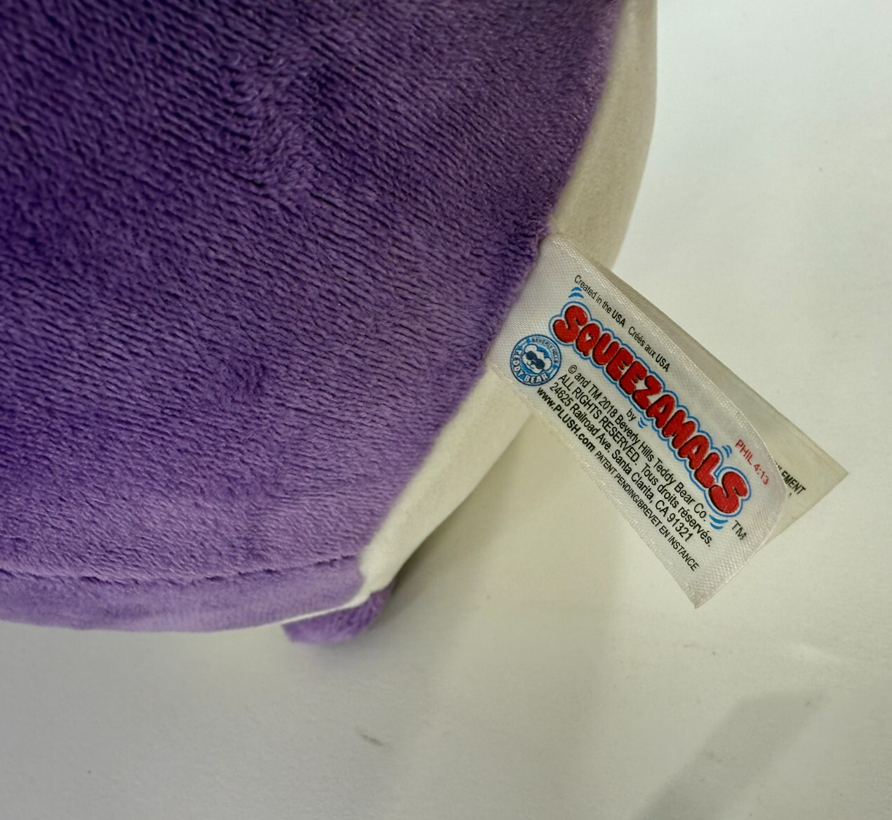 Squeezamals 2017 Purple and White 8” Panda Plush