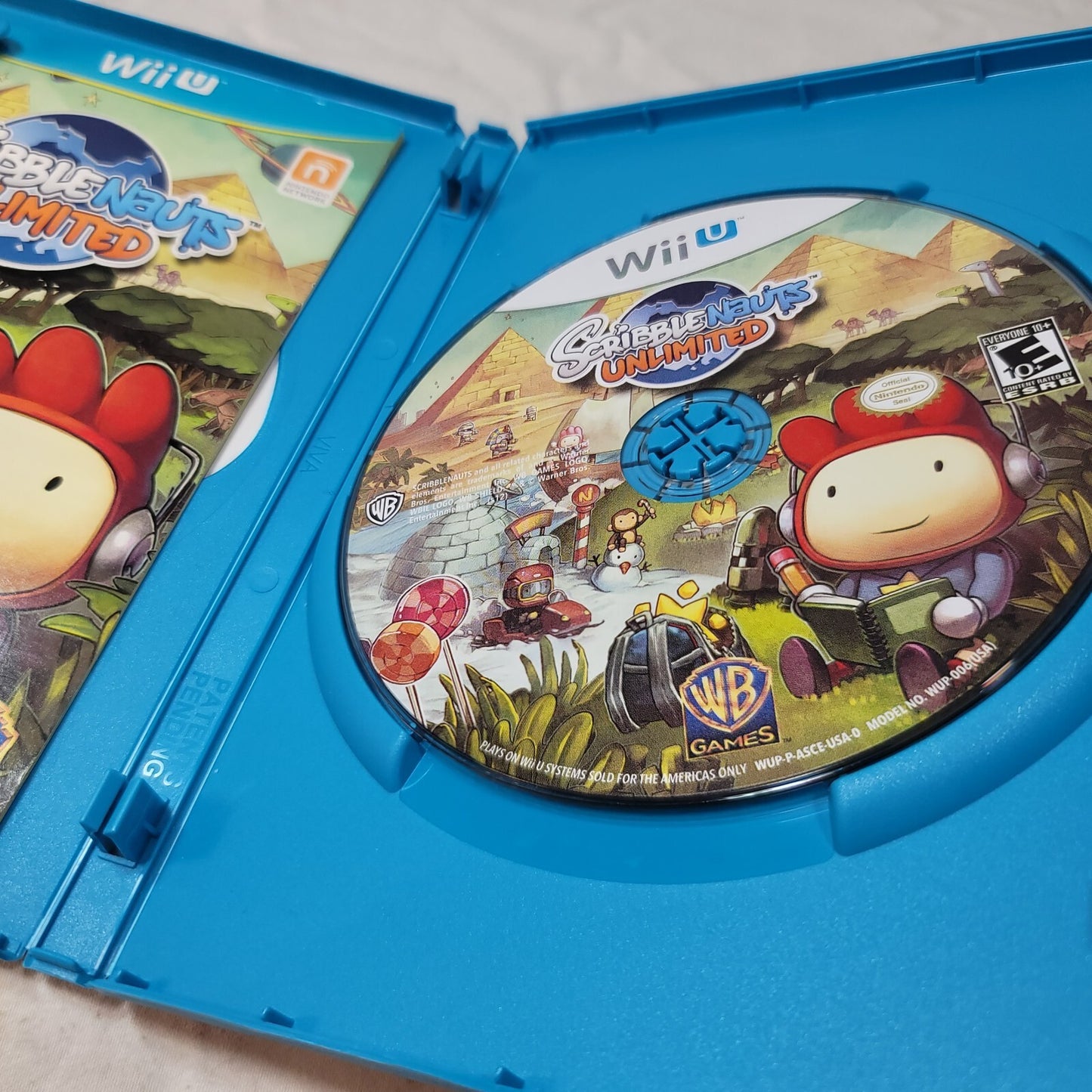 Scribblenauts Unlimited (Nintendo Wii U, 2012) Game Case Manual - Tested