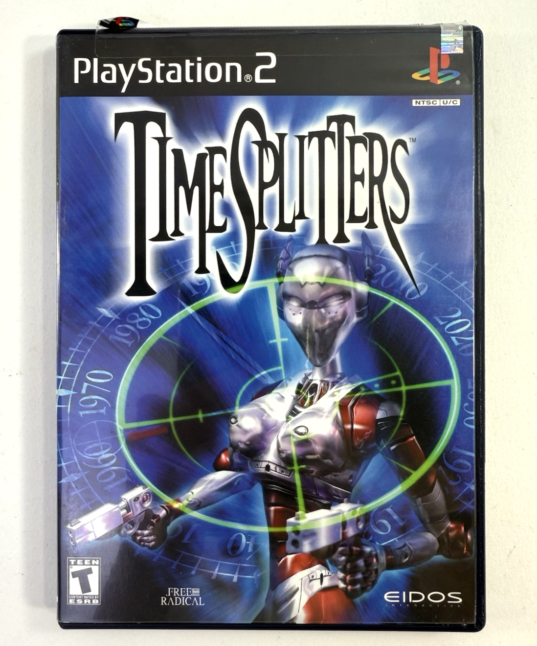 TimeSplitters (Sony PlayStation 2, 2000) Game Case Manual - Tested and Working