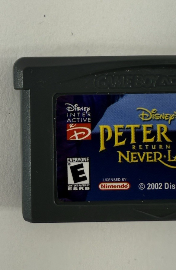 Peter Pan: Return To Neverland (Gameboy Advance, 2002) Game Cartridge - Tested