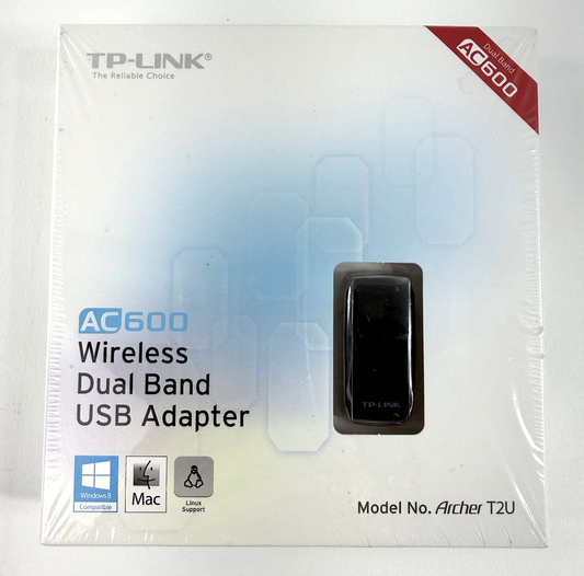 TP-LINK Archer T2U AC600 Wireless Dual Band USB Adapter - New, Sealed