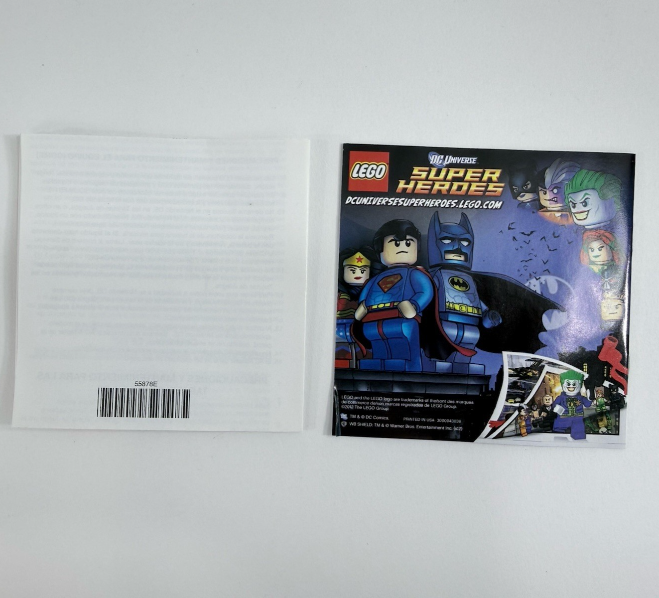 Lego Batman 2: DC Heroes (Nintendo DS, 2012) Game Case Manual Insert - Tested