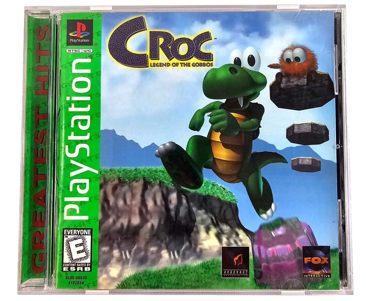 Croc: Legend of the Gobbos (PlayStation 1, 1998) Game Case Manual Registration
