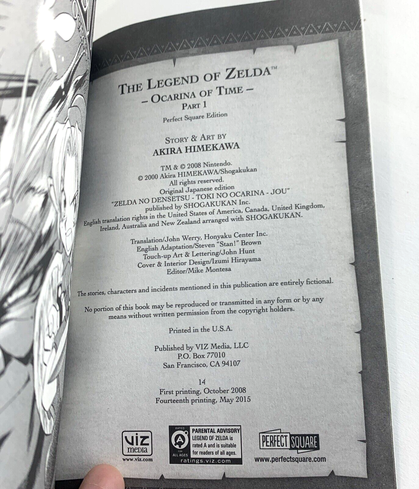 The Legend of Zelda Ocarina of Time #1 (Paperback, 2015) Perfect Square Edition