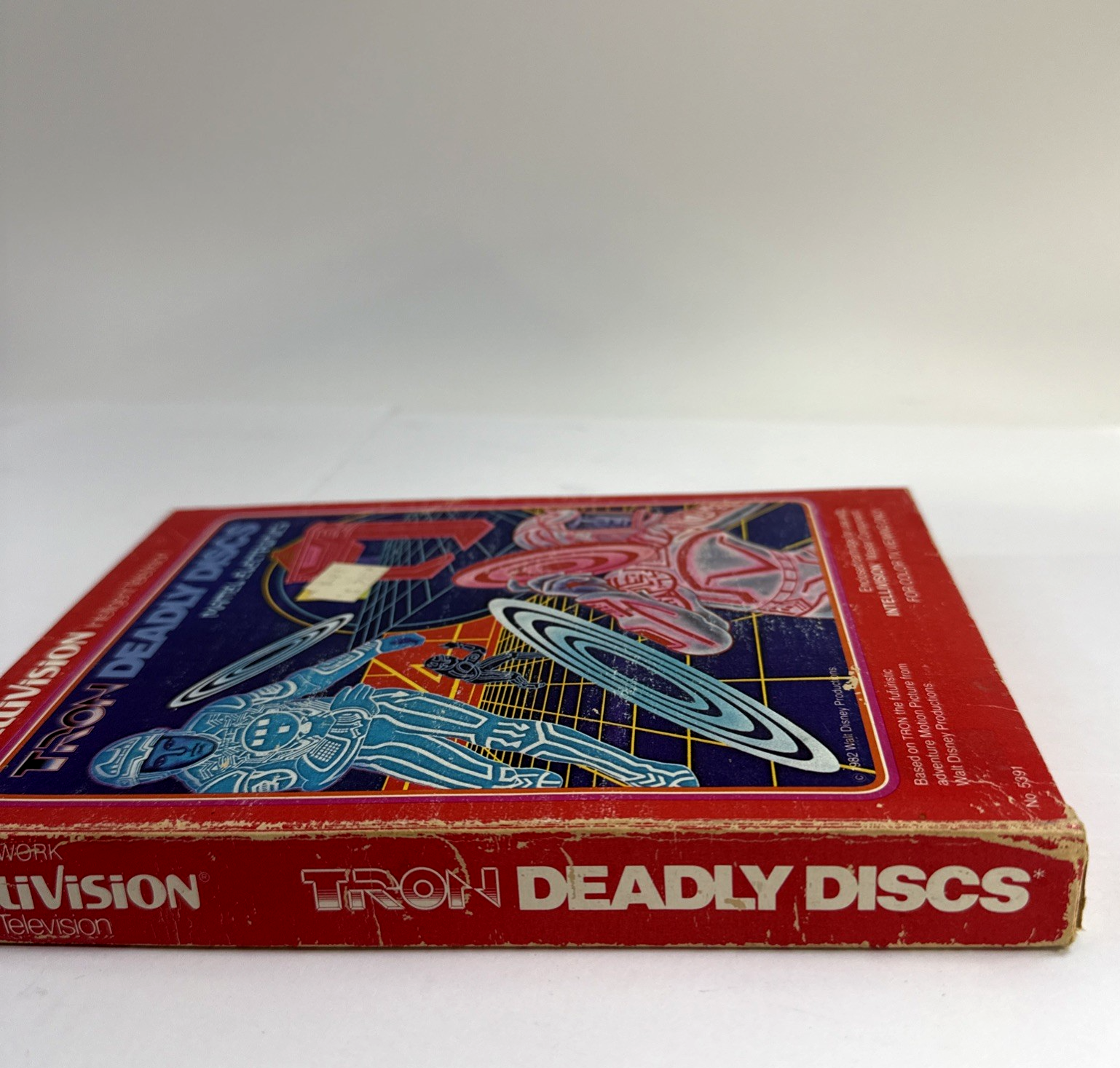 Tron Deadly Discs (Intellivision, 1982) Game Box Manual Overlay - Tested