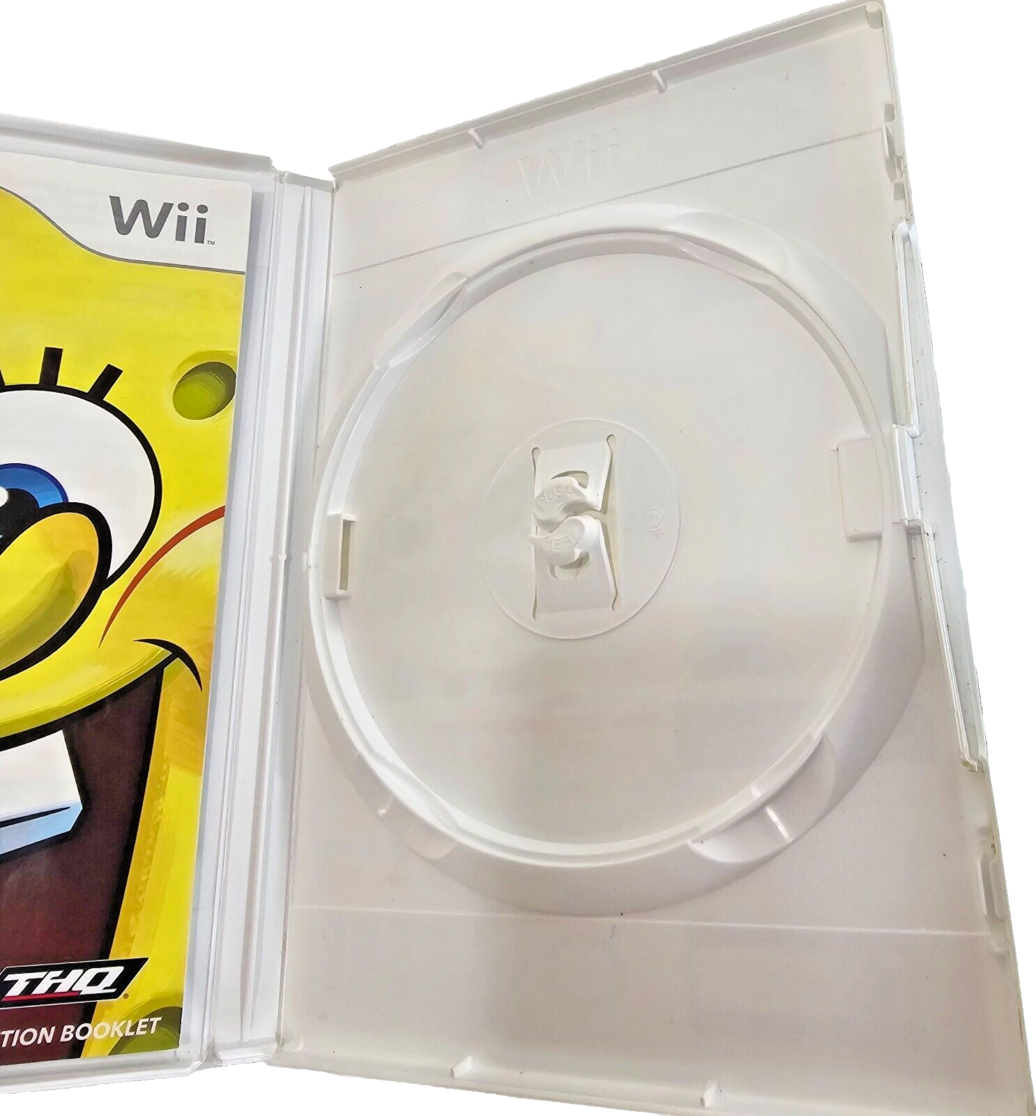SpongeBob's Truth or Square (Nintendo Wii, 2009) Game Case Manual - Tested