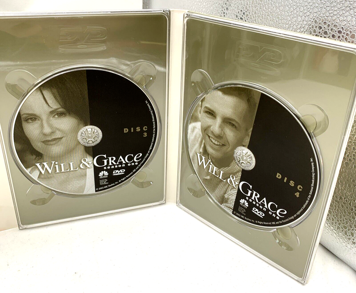 Will & Grace - Season 1 (DVD TV Box Set Bundle, 8-Discs) and Season 2 - Tested