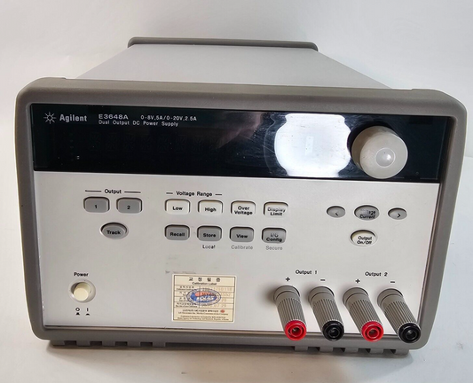 Agilent E3648A Dual Output DC Power Supply 0-8V,5A/0-20V,2.5A - Tested - 4509
