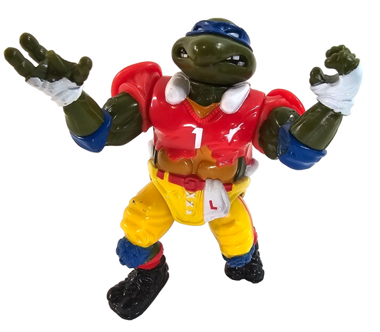Playmates Toys 1991 TD Tossin' Leo Teenage Mutant Ninja Turtles Action Figure