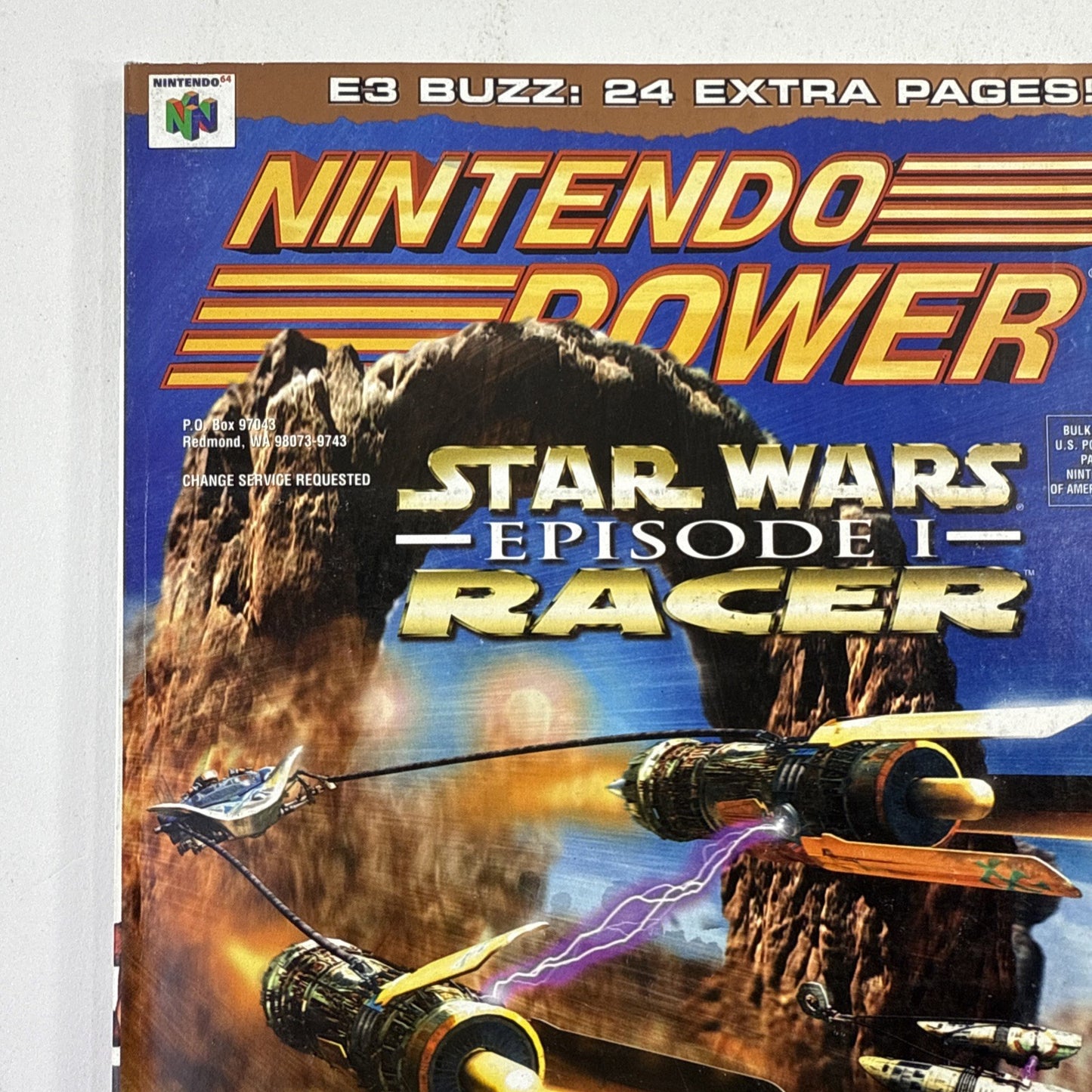 Nintendo Power Magazine Vol. 120 May 1999 with Harrier 2001 Poster and Inserts