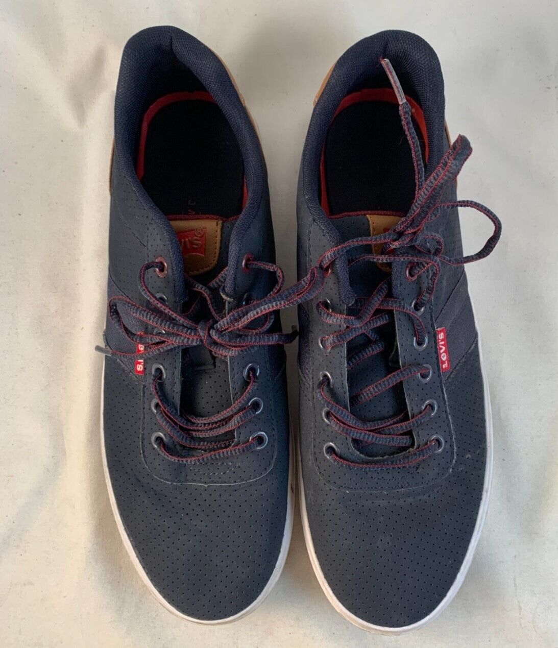 Levi's Performance Men's Beaumont Navy/Burgundy Comfort Insole Sneaker Shoes