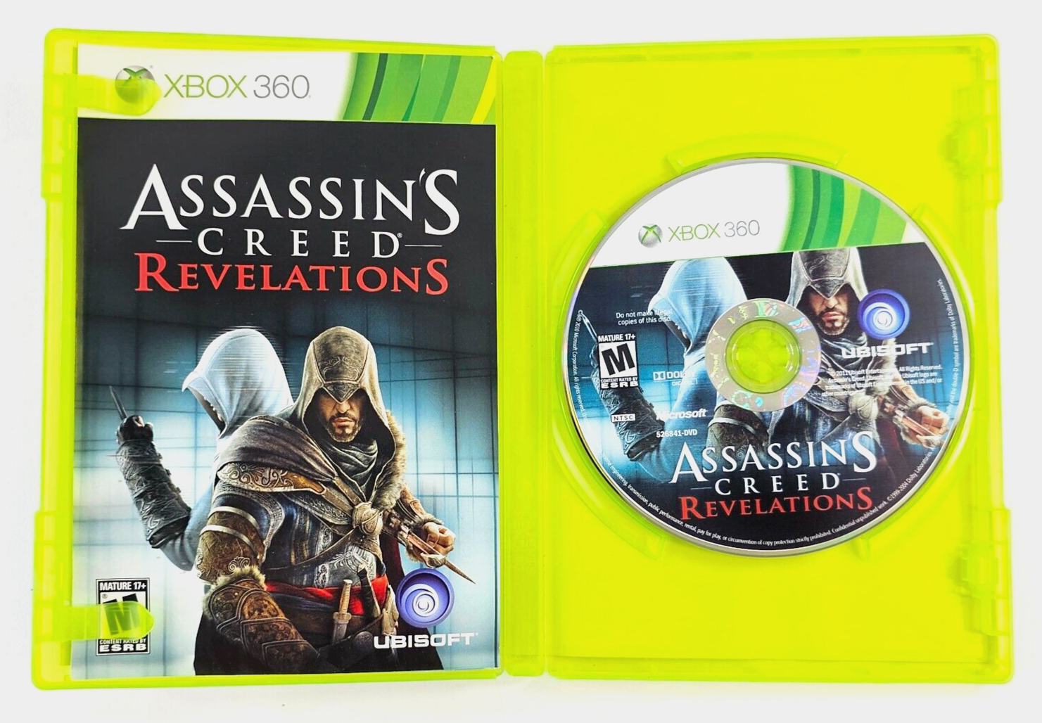 Assassin's Creed: Revelations (Xbox 360, 2011) Game Case Manual - Tested