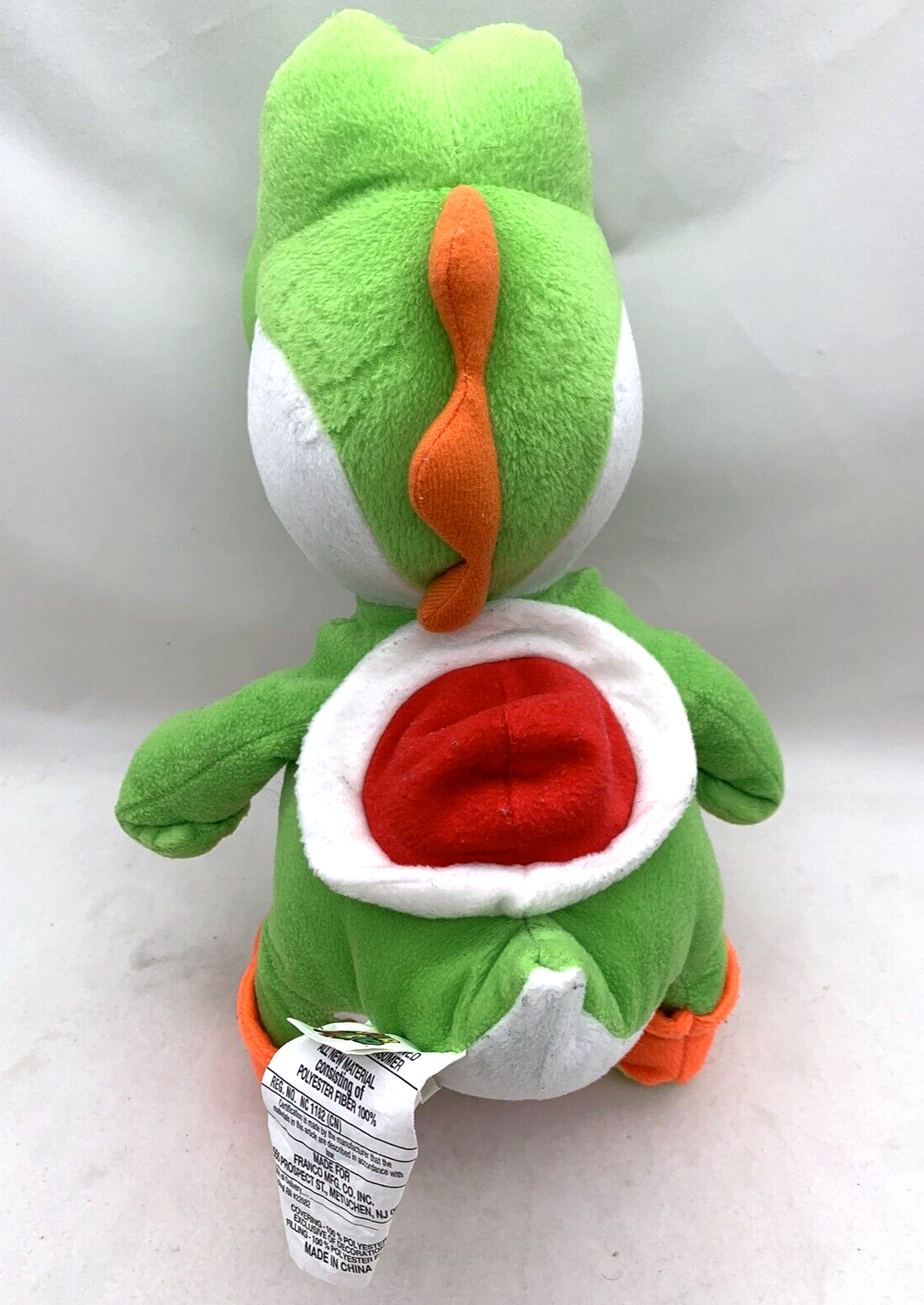 Nintendo Super Mario 15” Yoshi Plush Pillow Toy w/Secret Pocket