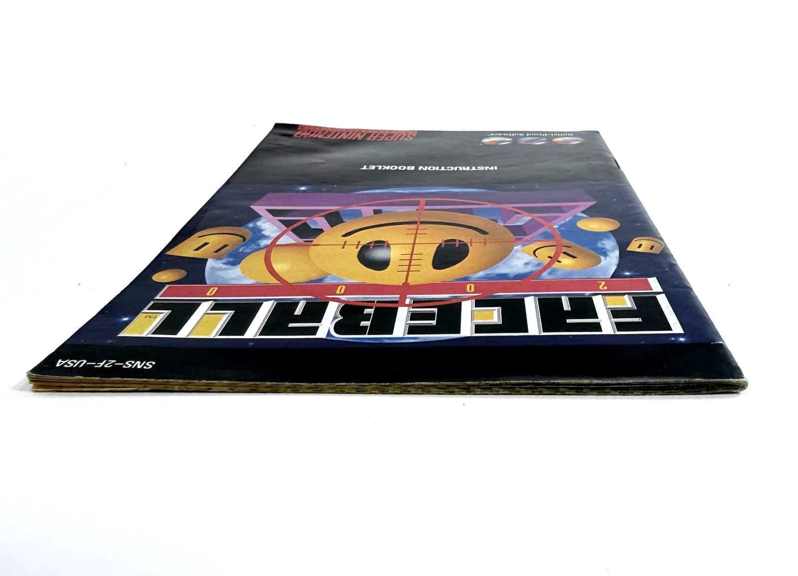 Faceball 2000 Super Nintendo Original Instruction Booklet  SNS-2F-USA