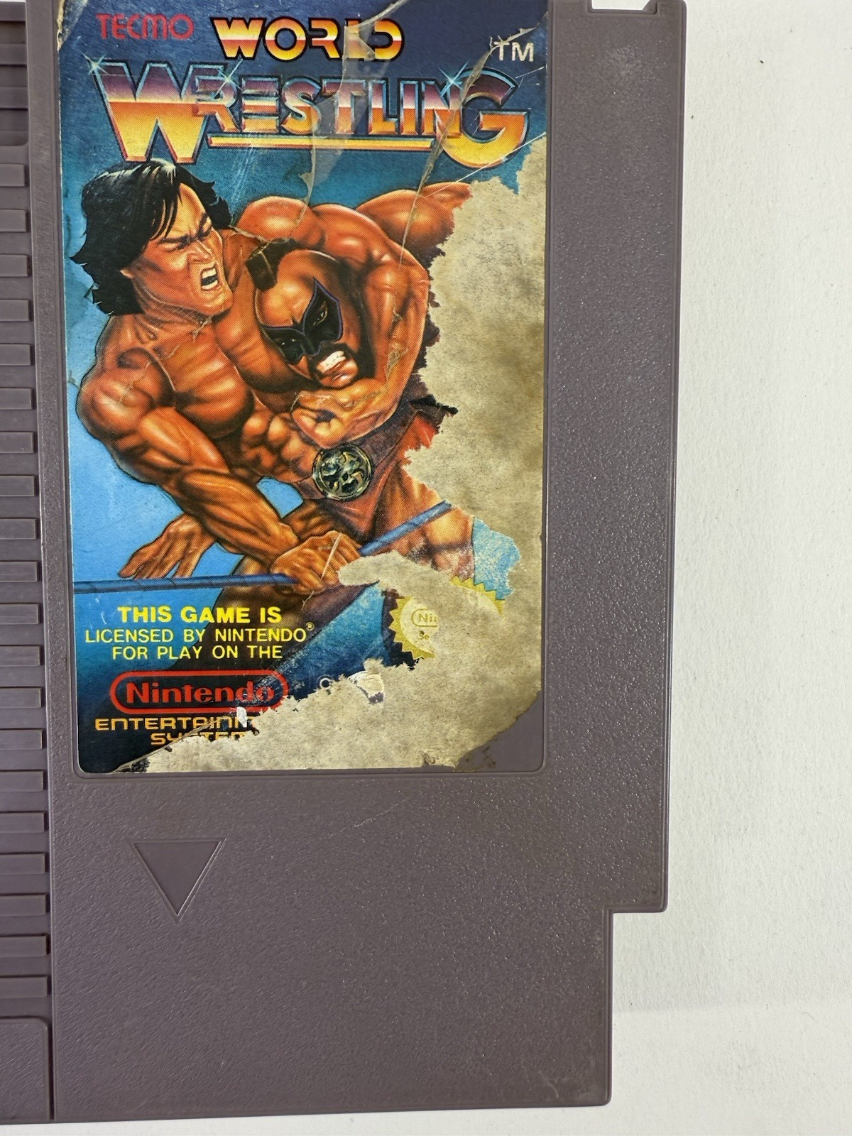 Tecmo World Wrestling (Nintendo NES, 1990) Game Cartridge - Tested and Working