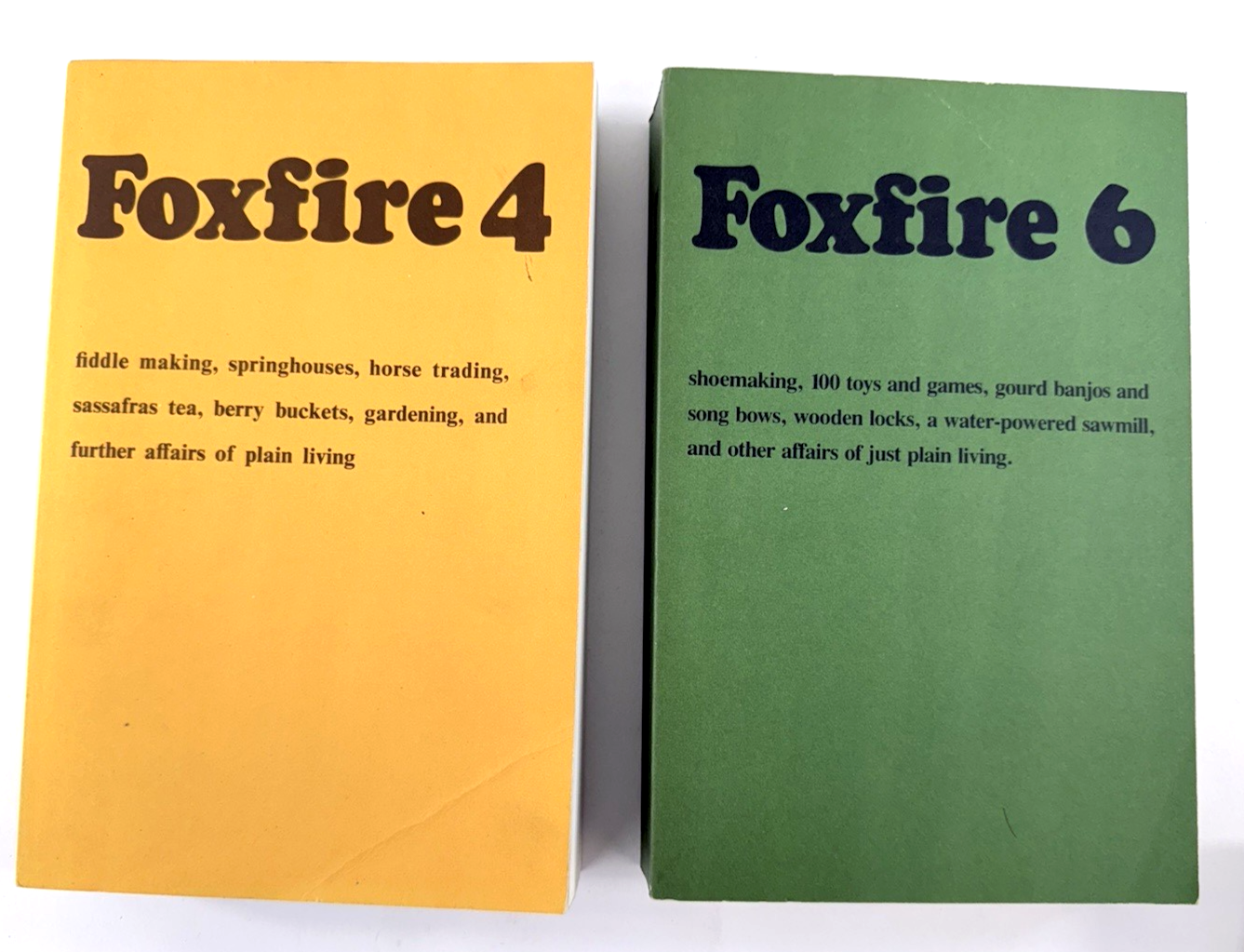 Foxfire Book Series #2 3 4 6 7 8 9 Eliot Wigginton Survival Homestead 1970s-80s