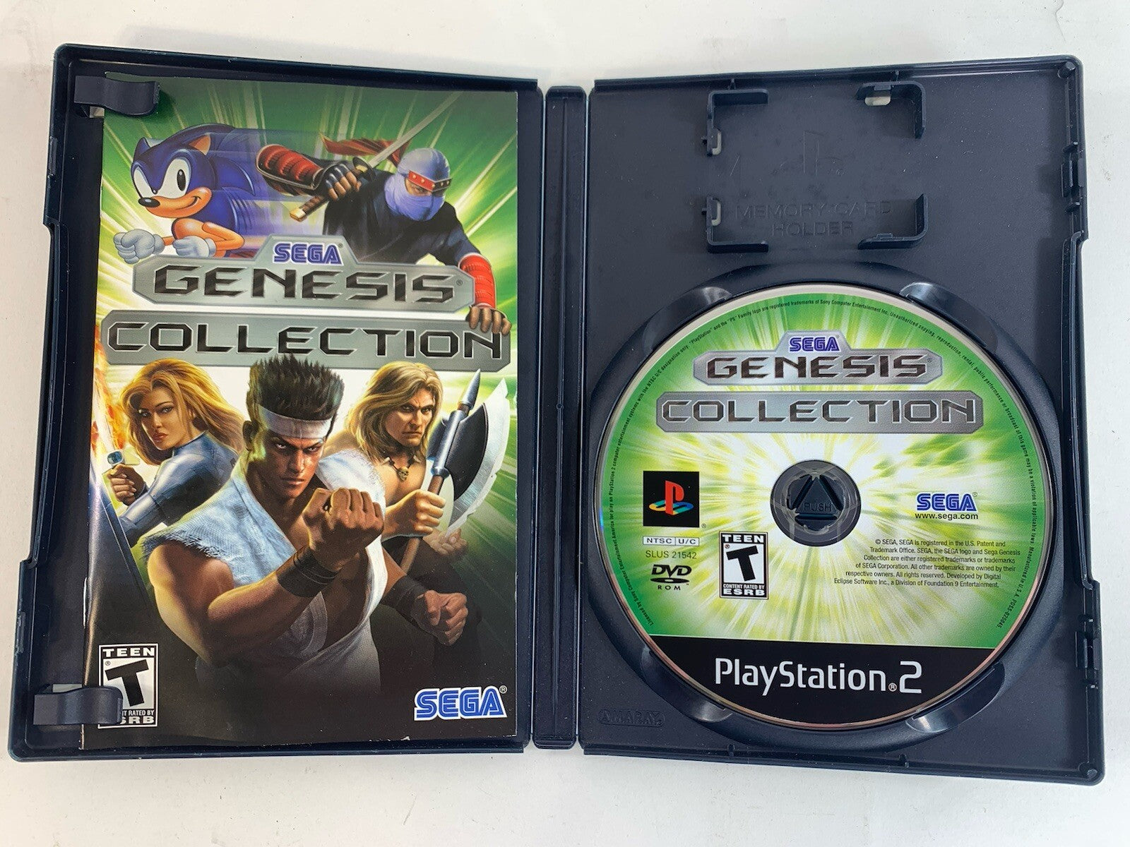 Sega Genesis Collection (Sony PlayStation 2, 2006) Game Case Manual CIB